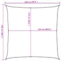 vidaXL Tieniaca plachta 160 g/m² bledozelená 2,5x2,5 m HDPE
