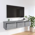 vidaXL Nástenná skrinka sivý dub sonoma 88x26x18,5 cm spracované drevo