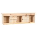 vidaXL Búdka pre vrabcov s 5 komorami 68x15x21 cm jedľové drevo