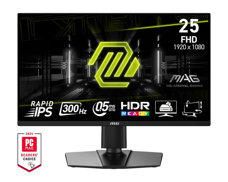MSI MAG/255PXF/24,5''/IPS/FHD/300Hz/0,5ms/Čierna/3R