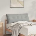 vidaXL Poduška na chrbát Svetlosivá 120 x 50 cm Mikrovlákno