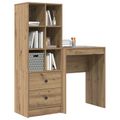 vidaXL Stôl Remeselný dub 105,5 x 34 x 127 cm 2 ks