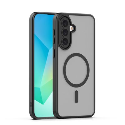 Magnetické puzdro Matt pre Samsung Galaxy A37 5G čierne veľký otvor