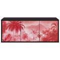 vidaXL Nástenný TV kabinet AACHEN 102 x 33 x 40 cm Čierny dub