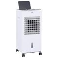 vidaXL Mobilný ochladzovač vzduchu 3-v-1, bielo čierny 61x31x27mm 65 W