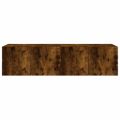 vidaXL TV nástenné skrinky s LED svetlami 2 ks dymový dub 60x35x31 cm
