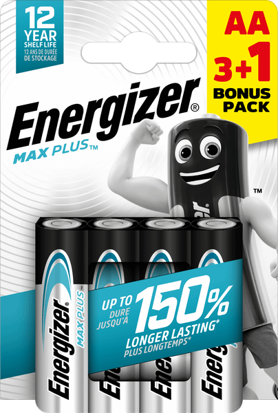 Energizer Max Plus AA alkalické batérie 3+1 4ks E303322400