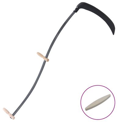 vidaXL Kosa s brúsnym kameňom 145 cm
