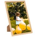 vidaXL Fotorámiky na stenu alebo stôl 3 ks bledý dub 59,4x84 cm