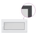vidaXL Otočné a sklopné okno do suterénu RISOR 100 x 50 cm PVC a sklo