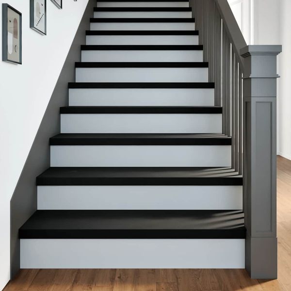 vidaXL Schodiskové stupne 20 ks hnedočierná 90x30x2 cm dubový masív
