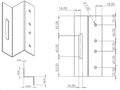 Držiak na plechovú krytinu k /L170 x W50 x H80/ žiarovo pozinkovaný