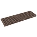 vidaXL Samolepiace schodové rohože 15 ks 65 x 21 x 4 cm Non-Slip Hnedá