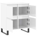 vidaXL Komoda vysoký lesk biela 60x35x70 cm spracované drevo