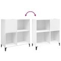 vidaXL Skrinka na platne biela 84,5x38x89 cm kompozitné drevo