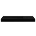 vidaXL Plávajúce nástenné police 4 ks, čierne 60x23,5x3,8 cm, MDF
