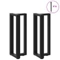vidaXL Nohy ku konzolovému stolu v tvare T, 2 ks, čierne, 25x28x(72-73) cm, oceľ