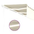 vidaXL Automatická markíza tienidlo & LED & senzor vetra 6x3 m krémová