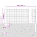 vidaXL Zvarené pletivo s podperami 0,6 x 25 m Ocel a PVC Zelená