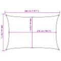 vidaXL Tieniaca plachta 160 g/m² červená 2x3 m HDPE