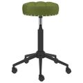 3085572 vidaXL Swivel Massage Stool Light Green Velvet (333050)