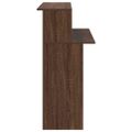 vidaXL Recepčný stôl hnedý dub 100x50x103,5 cm kompozitné drevo