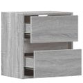 vidaXL TV nástenné skrinky s LED svetlami 2 ks sivé sonoma 41x31x45 cm