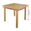 vidaXL Rozťahovací stôl, dub 170x85x75 cm