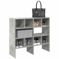 vidaXL Stojany na topánky 2 ks stohovateľné betónovo sivé 89,5x30x40cm