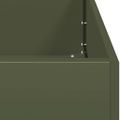 VidaXL kvetináč Olive Green 200x40x40 cm Oceľ valcovaná za studena