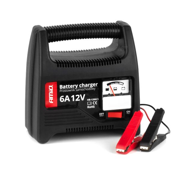 Nabíjačka auto / moto batérií 6A, 12V AMiO SBC-6A