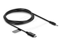 Delock - USB kabel - USB-C (M) do 2 piny (M) - 2.3 V - 0.07 A - 1.5 m - cerná