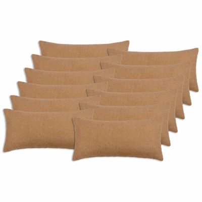 vidaXL Poťah na podložku 12 pcs HEERLEN Béžová 40 x 80 cm Bouclé