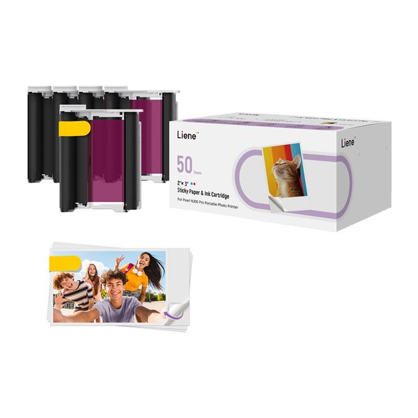 Fotopapier Liene 2x3", 50 listov + 5 atramentových kaziet