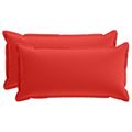 vidaXL Poťah na podložku 2 ks HOUTEN Červená 40 x 80 cm Polyester