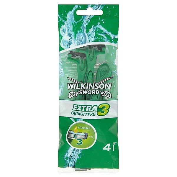 7007042B Wilkinson Extra 3 Sensitive pohotový holiaci strojček (4 ks)