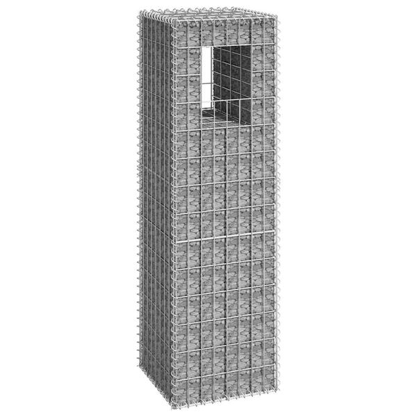vidaXL Gabiónový kôš/stĺp 40x40x140 cm železo