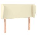 vidaXL Čelo postele so záhybmi krémový 83x23x78/88 cm umelá koža