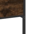 vidaXL Posteľný rám bez matraca dymový dub 120x200 cm kompozitné drevo