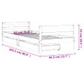 vidaXL Rám detskej postele so zásuvkami 80x200 cm masívna borovica