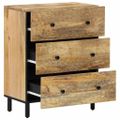 vidaXL Bočné skrinky 2 ks 60x33x75 cm masívne mangovníkové drevo