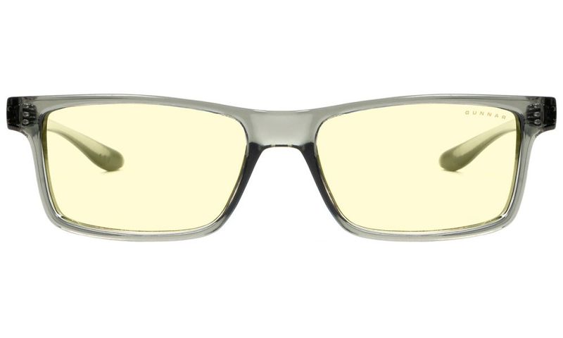 GUNNAR kancelářske/herní dioptrické brýle VERTEX READER GRAY CRYSTAL * jantárová skla * BLF 65 * dioptrie +1,5 Brýle, kancelárské, šedé obroucky, jantarová skla, +1,5 dioptrie