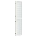 vidaXL Skladací paraván s 4 panelmi, japonský štýl 160x170 cm biely