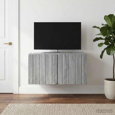 vidaXL Nástenná TV skrinka 59,5 x 41 x 30 cm Sivý Sonoma