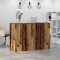 vidaXL Recepčný stôl staré drevo 155x50x103,5 cm kompozitné drevo