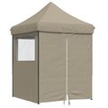 vidaXL Párty stan 200 x 200 x 306 cm Sivohnedá Oxfordská látka