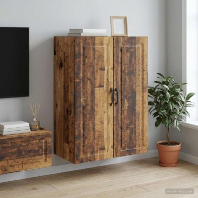vidaXL Nástenná skrinka 66 x 34,5 x 90 cm Kompozitné drevo Staré drevo