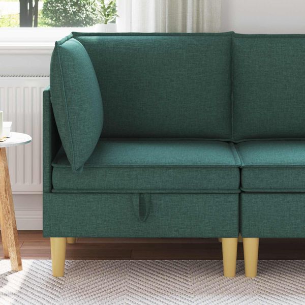 vidaXL Sofa s úložným priestorom Látka