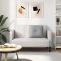 vidaXL Poduška na chrbát Oblá šedá 60 x 19 x 50 cm látka
