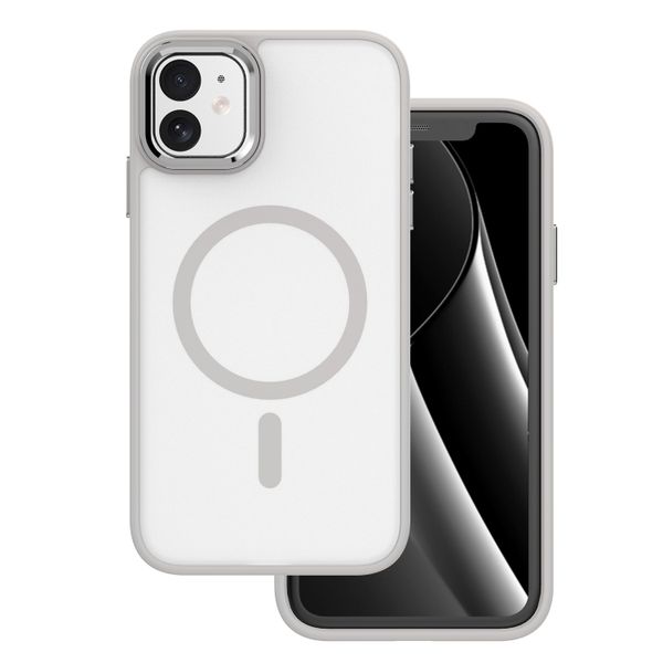 Zmrazené Mag puzdro pre iPhone 11 sivá